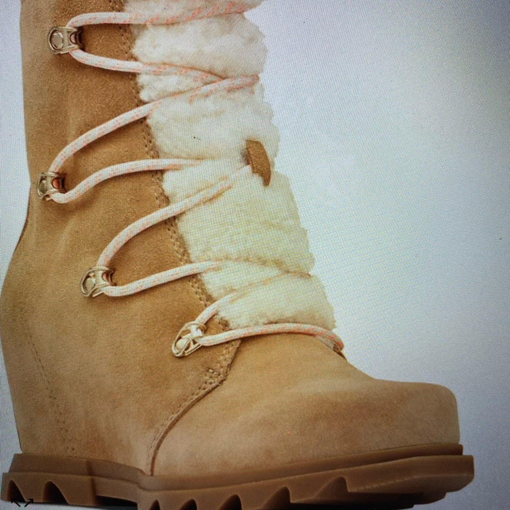 Sorel Women’s Joan Of Artic Wedge III Lace Cozy Bootie Waterproof Sz 6 NIB